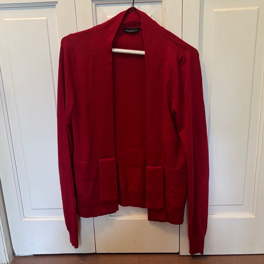 Moda International Red Women's Cardigan